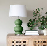 Emerald Green Ceramic Lamp