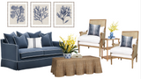 Navy Blue Deer Cushion