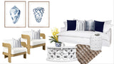 Cloud 3 seater Sofa (White)