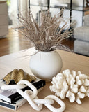 White Tubby Vase