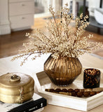 Amber Glass Vase