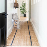 Natural Graphite Stripe Runner