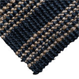 Graphite / Natural Stripe Jute Rug