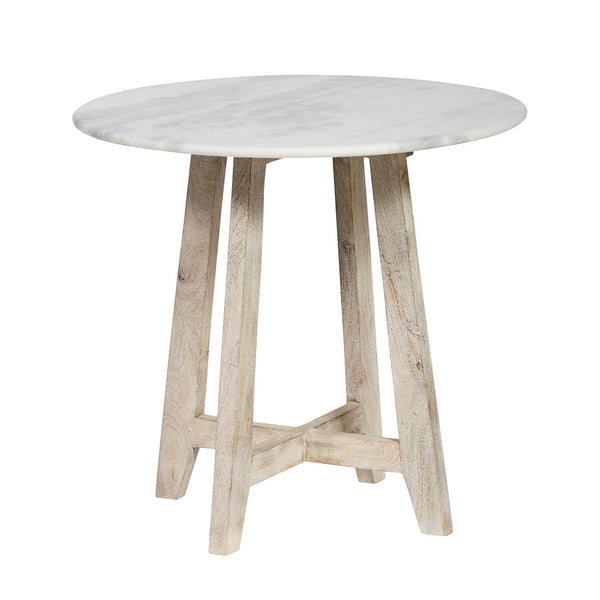 Marble Cross Side Table