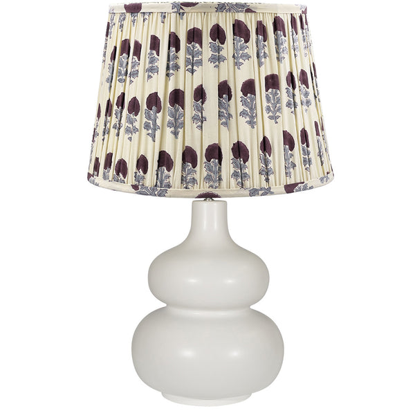 Blue Flower Pleated Lamp Shade