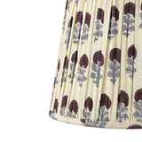 Blue Flower Pleated Lamp Shade