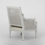 Rattan Oak Occasional Chair (Black or White)