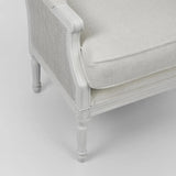 Rattan Oak Occasional Chair (Black or White)