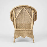 Rattan Scalloped Occassional Chair