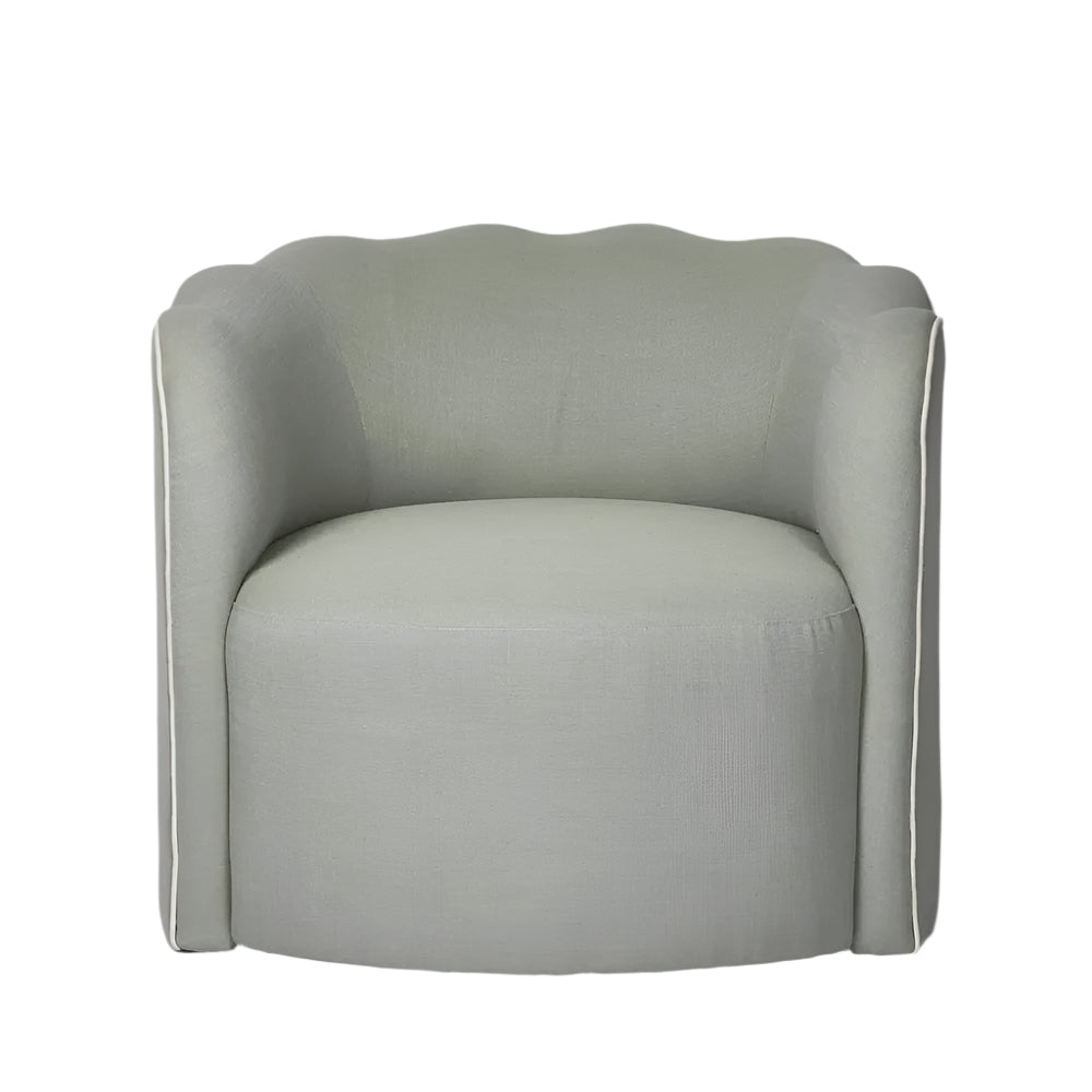 Scallop Tub Chair (Seafoam or Natural)