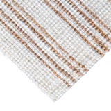 White / Natural Stripe Jute Rug