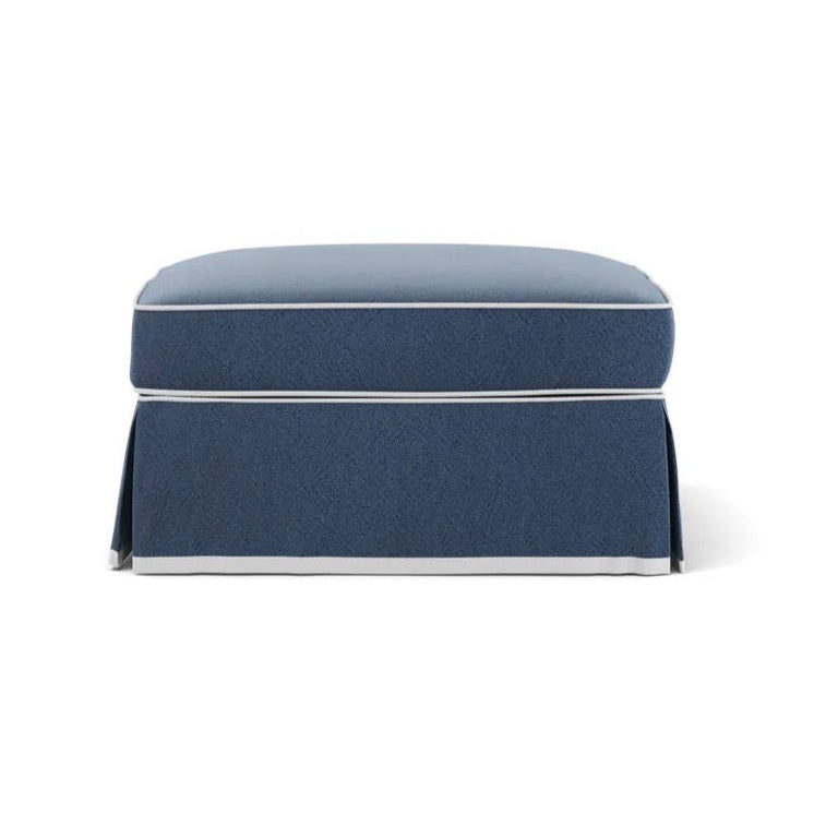 Hamptons Ottoman (Navy)