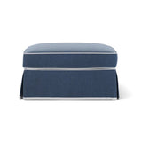 Hamptons Ottoman (Navy)