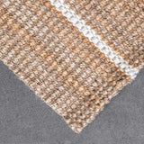 Natural White Stripe Runner