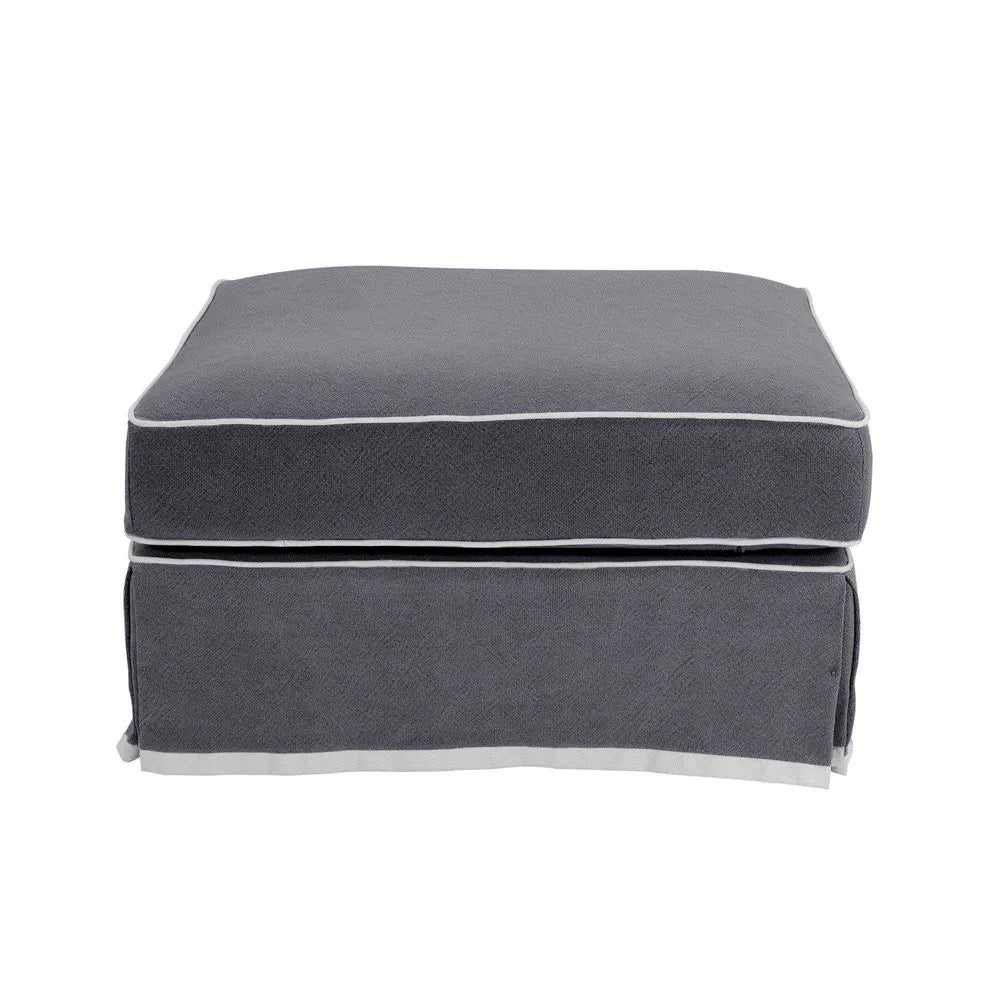 Hamptons Ottoman (Grey)