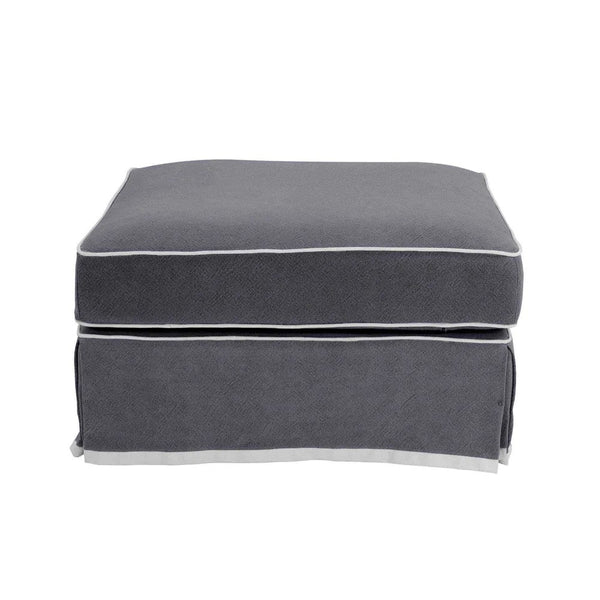 Hamptons Ottoman (Grey)