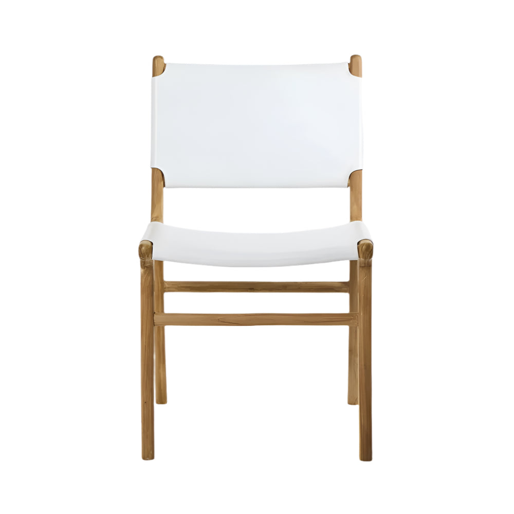 Leather Dining Chair (White)