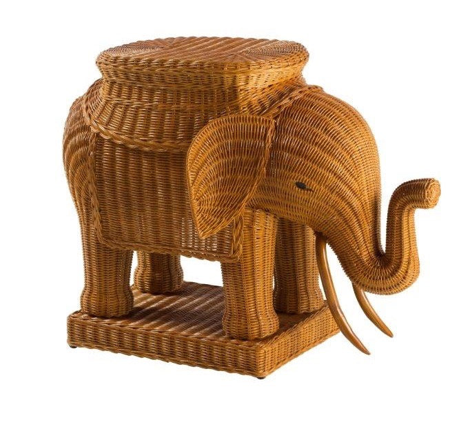 Elephant Rattan Stool