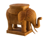 Elephant Rattan Stool