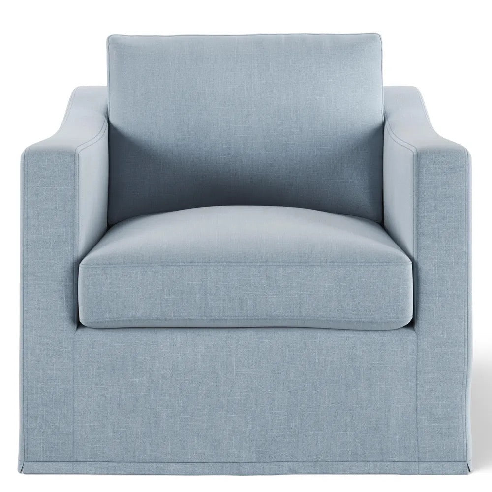 Modern Hamptons Armchair (Pale Blue)