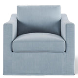 Modern Hamptons Armchair (Pale Blue)