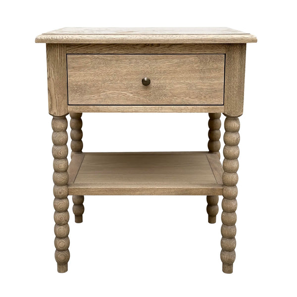 Bobbin Side Table (Oak)