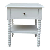 Bobbin Side Table (White)