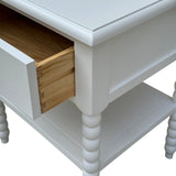 Bobbin Side Table (White)