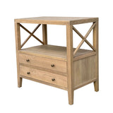 Cross Side Bedside Table