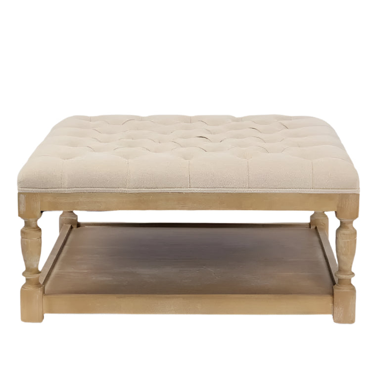 Upholstered Top Coffee Table (Square or Rectangle)