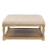 Upholstered Top Coffee Table (Square or Rectangle)