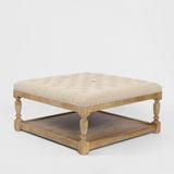 Upholstered Top Coffee Table (Square or Rectangle)