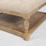Upholstered Top Coffee Table (Square or Rectangle)