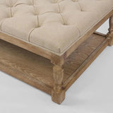 Upholstered Top Coffee Table (Square or Rectangle)