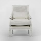 Rattan Oak Occasional Chair (Black or White)