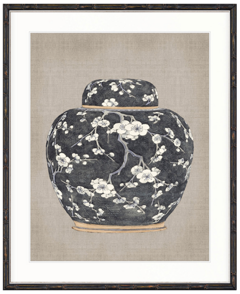 Chinoiserie Urn (Black)