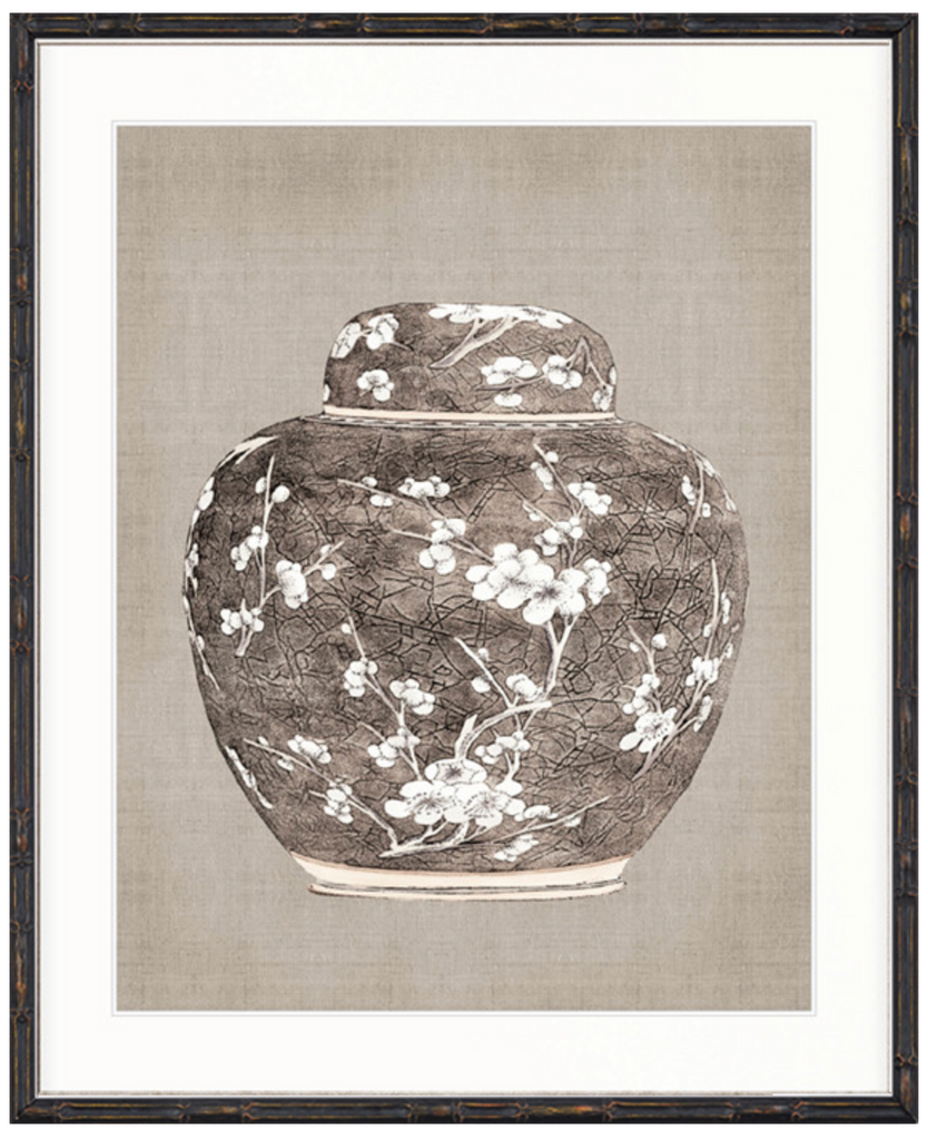 Chinoiserie Urn (Brown)
