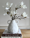 Organic Ceramic Vase with Handle (Short)