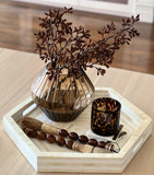 White Hex Inlay Tray