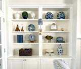Blue and White Ceramic Round Box