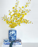 Blue and White Hex Ginger Jar