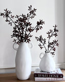 Organic Ceramic Vase with Handle (Short)