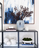White Textured Rib Vase (Tall)
