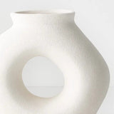 White Sculpture Vase (Small)