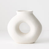White Sculpture Vase (Small)