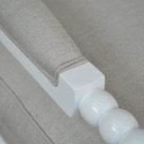 Bobbin Occasional Chair (White / Natural)