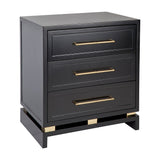 Bamboo Bedside Table (Large Black)
