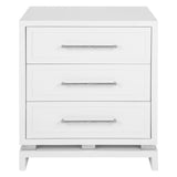 Bamboo Bedside Table (Large White)