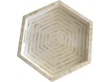 White Hex Inlay Tray