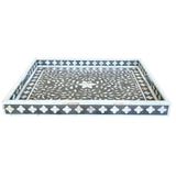Grey Mother of Pearl Flower Tray